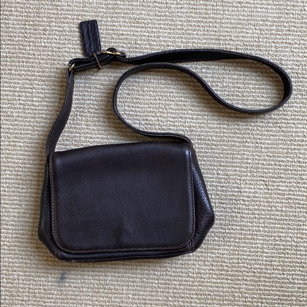 Coach Brown Crossbody Leather Shoulder Bag